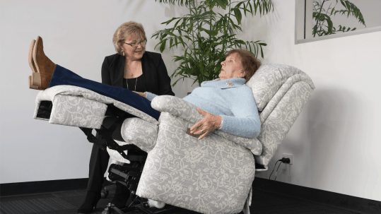 Patented zero gravity chair by Posture Care Chair Co